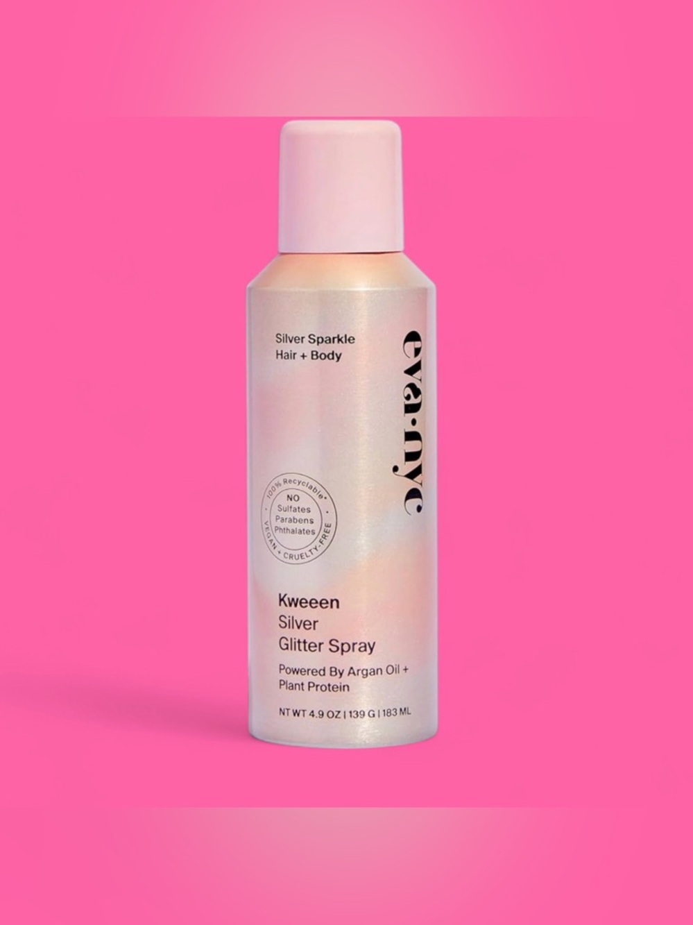 y2k! 2000's! silver hair & body glitter sparkly spray!